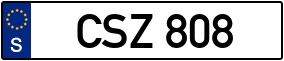 Trailer License Plate